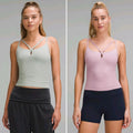 Lululemon ebb to street Strappy cropped tank with padding