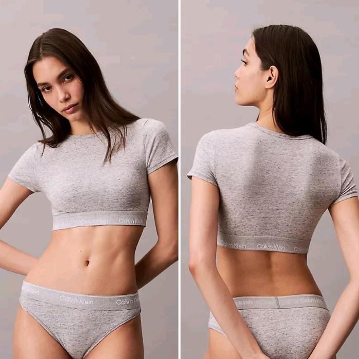 Ck Icon Cotton Stretch Lightly Lined T-Shirt Bralette