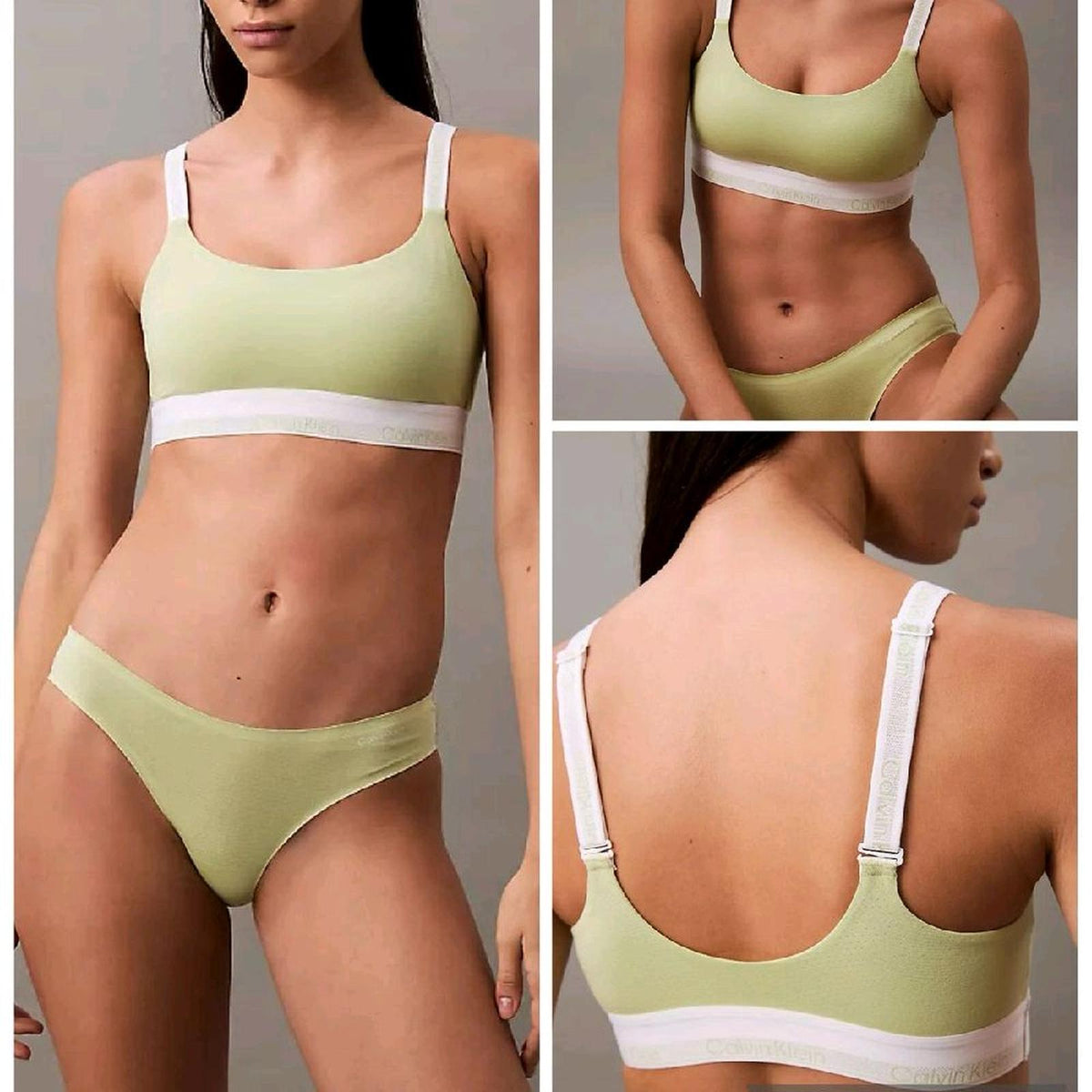Ck Icon Modal Mesh Lightly Lined Bralette with padding