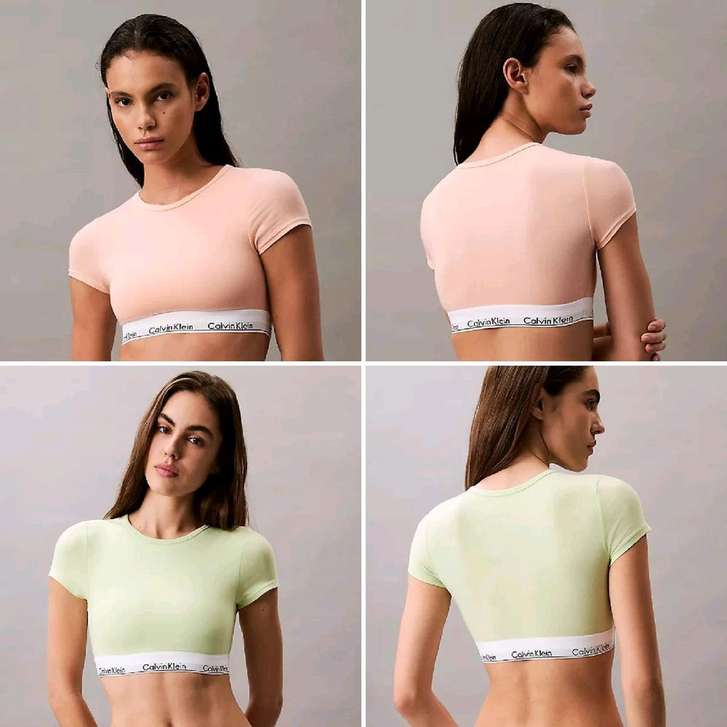 Ck Icon Cotton Modal Lightly Lined TShirt Bralette