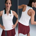 Nike Womens Paris Court Dri-FIT Slam High Rise Tennis padel top