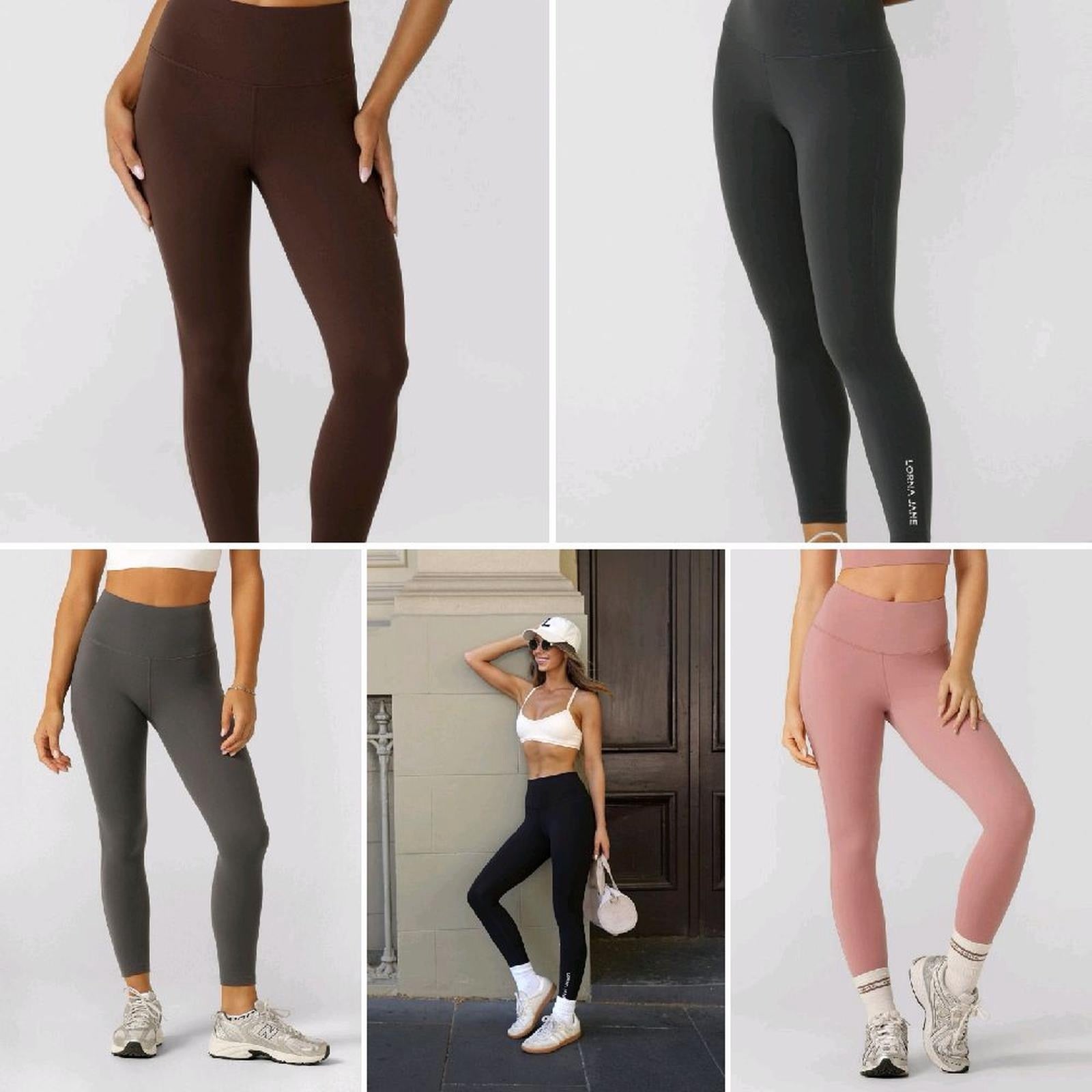 Lorna Jane lotus no chafe phone pocket ankle biter leggings