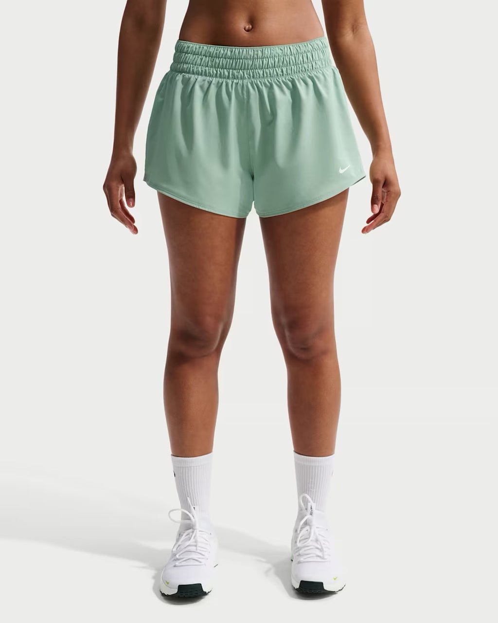 Nike Womens One Dri-Fit Mid Rise 3" brief lined shorts