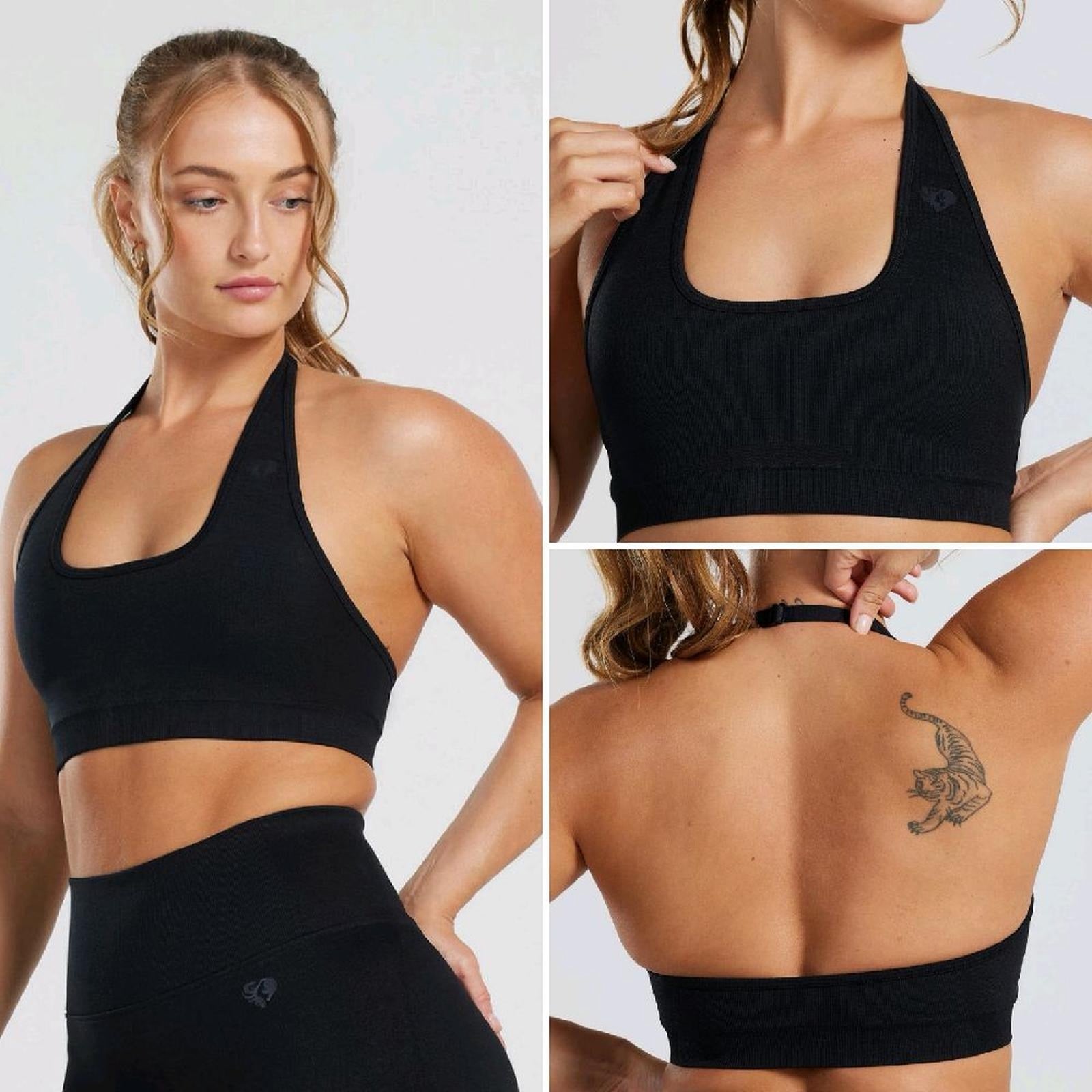 womensbest power Seamless Halter neck bra with padding