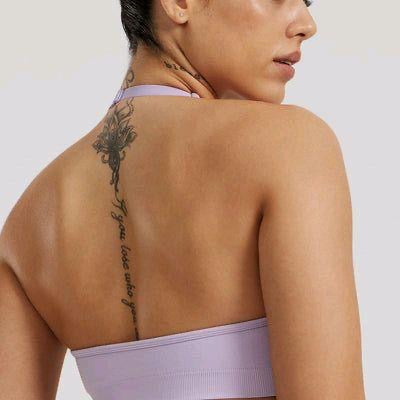 Womensbest motion Seamless halter bra with padding