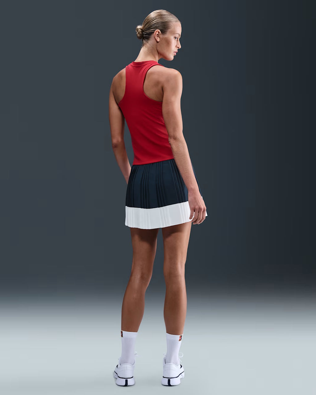 Nike Womens advantage pleat stripe skirt