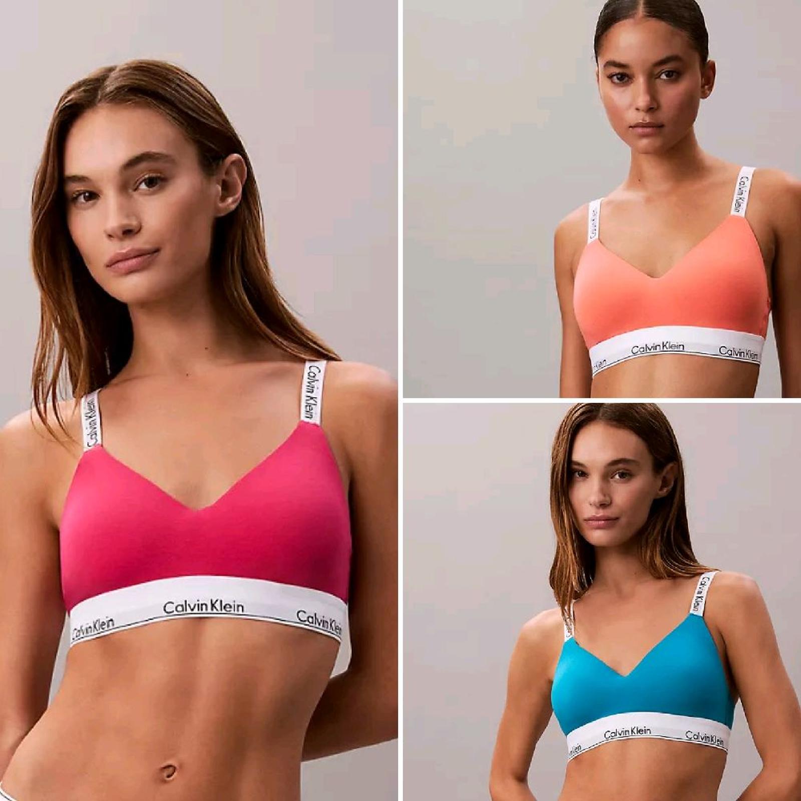 Ck Icon Cotton Modal Lightly Lined Bralette