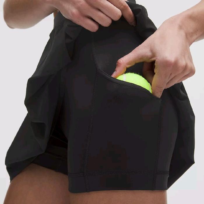 Lululemon angled pleat high rise tennis skirt