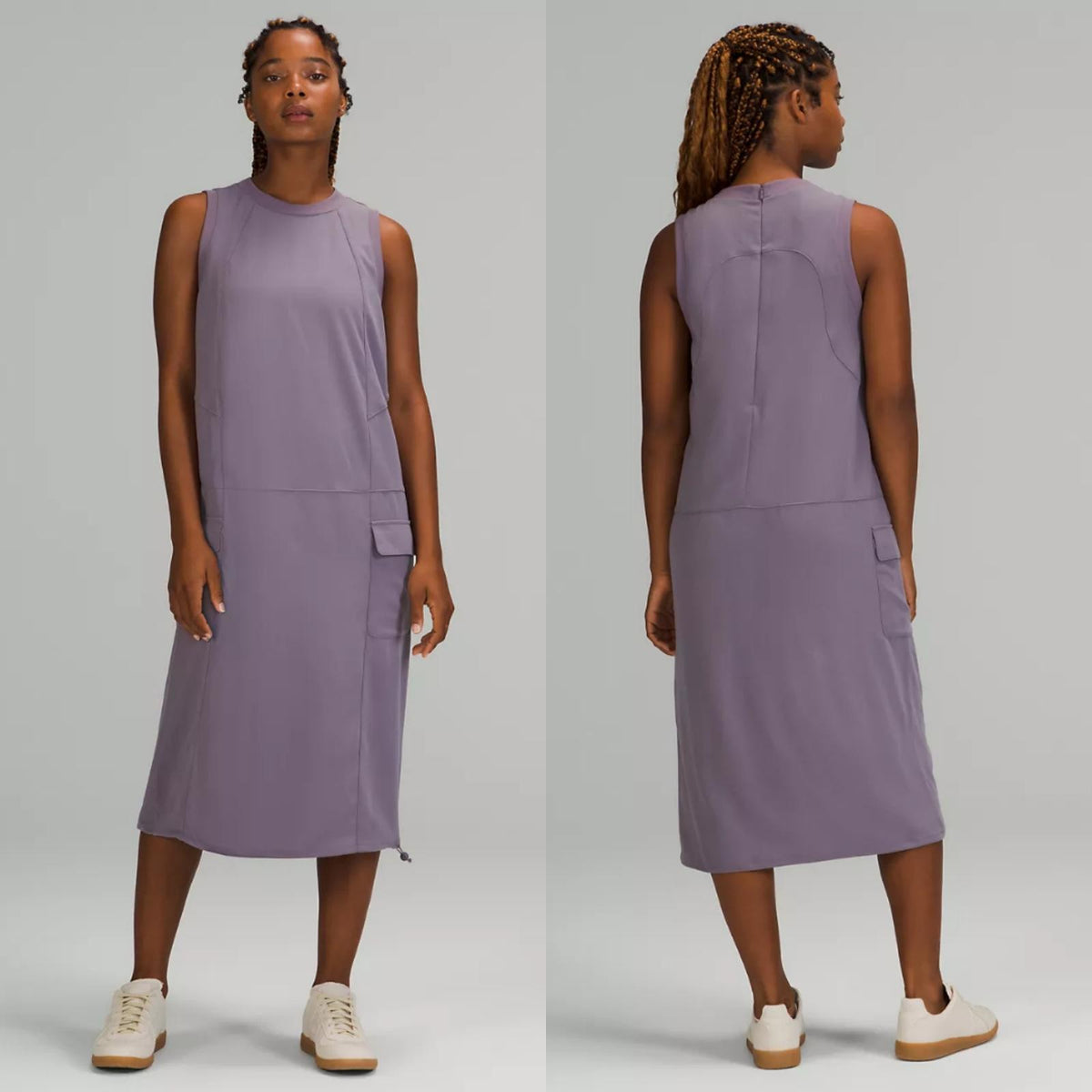 Lululemon pocketed drop waist midi dress