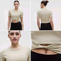 Lululemon Cropped Nulu Twist-Hem Short-Sleeve Shirt