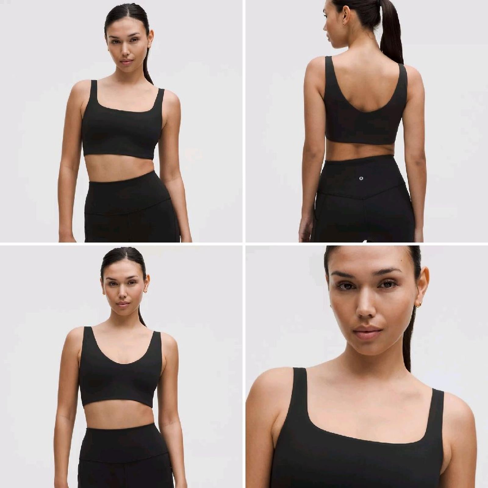 Lululemon Bend This Scoop and Square Bra Light Support with padding