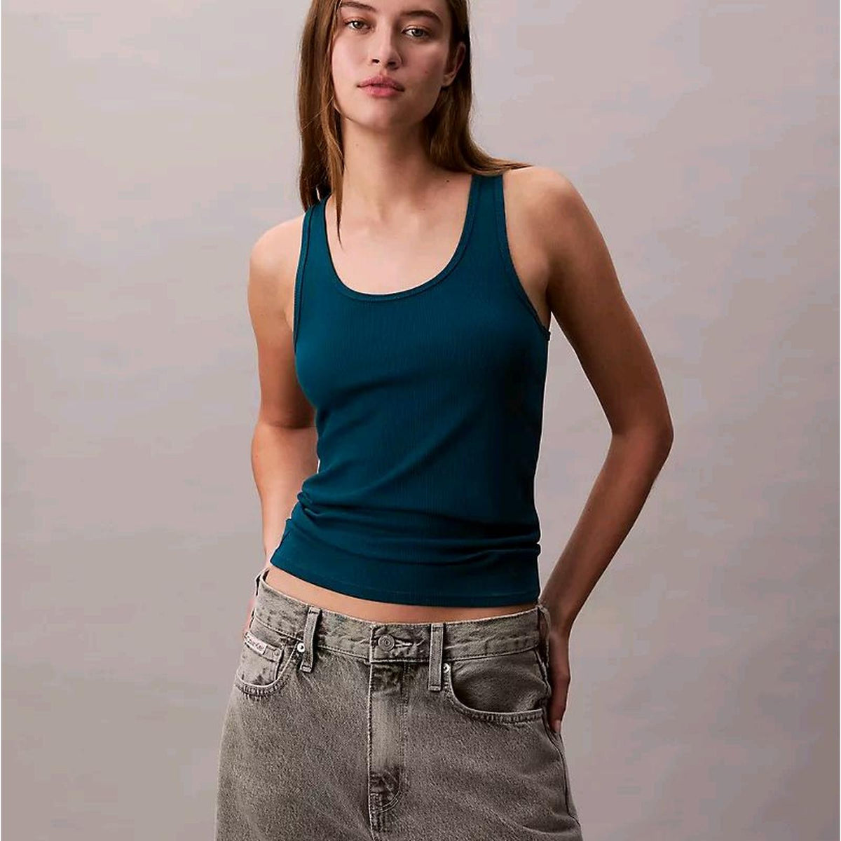 CK Cotton Contour Rib Tank