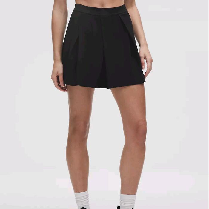 Lululemon angled pleat high rise tennis skirt