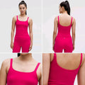 Lululemon Ebb to Street Scoop Neck Cropped Tank Top with padding