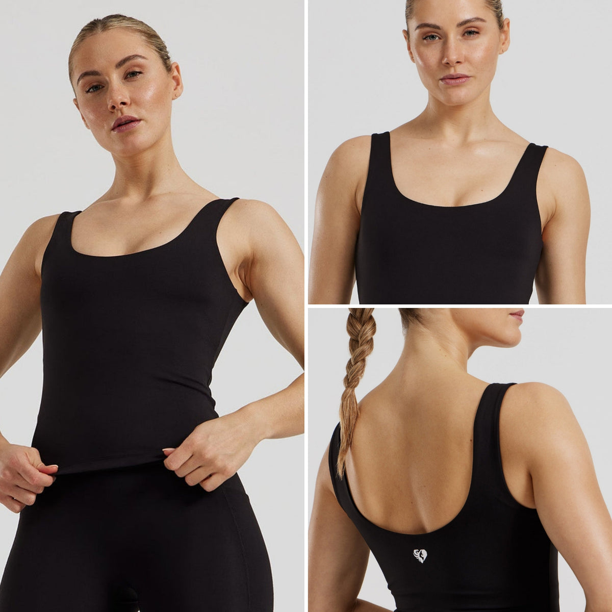 womensbest Essential Built-In Bra Scoop Back Tank